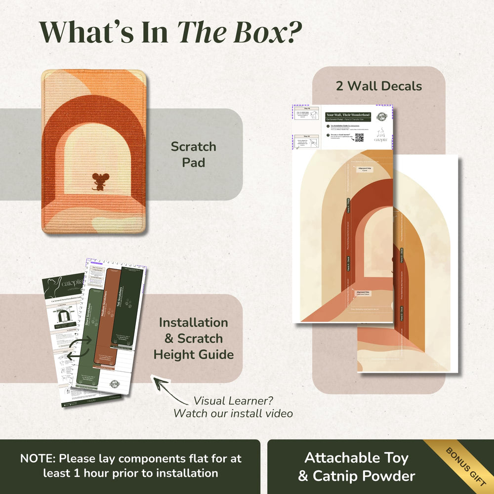Catopiia wall scratcher preserves home aesthetics while providing a dedicated scratch zone.