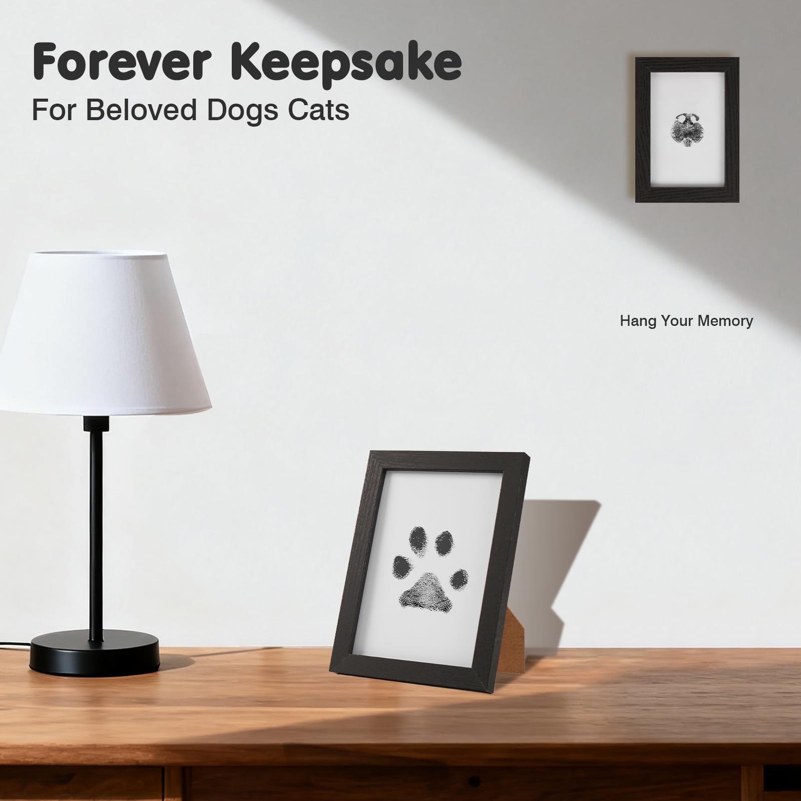 Catose inkless paw print kit for babies captures a tiny handprint safely.