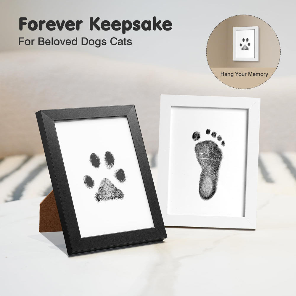 catose inkless paw print kit cat paw print framed for a mess-free keepsake