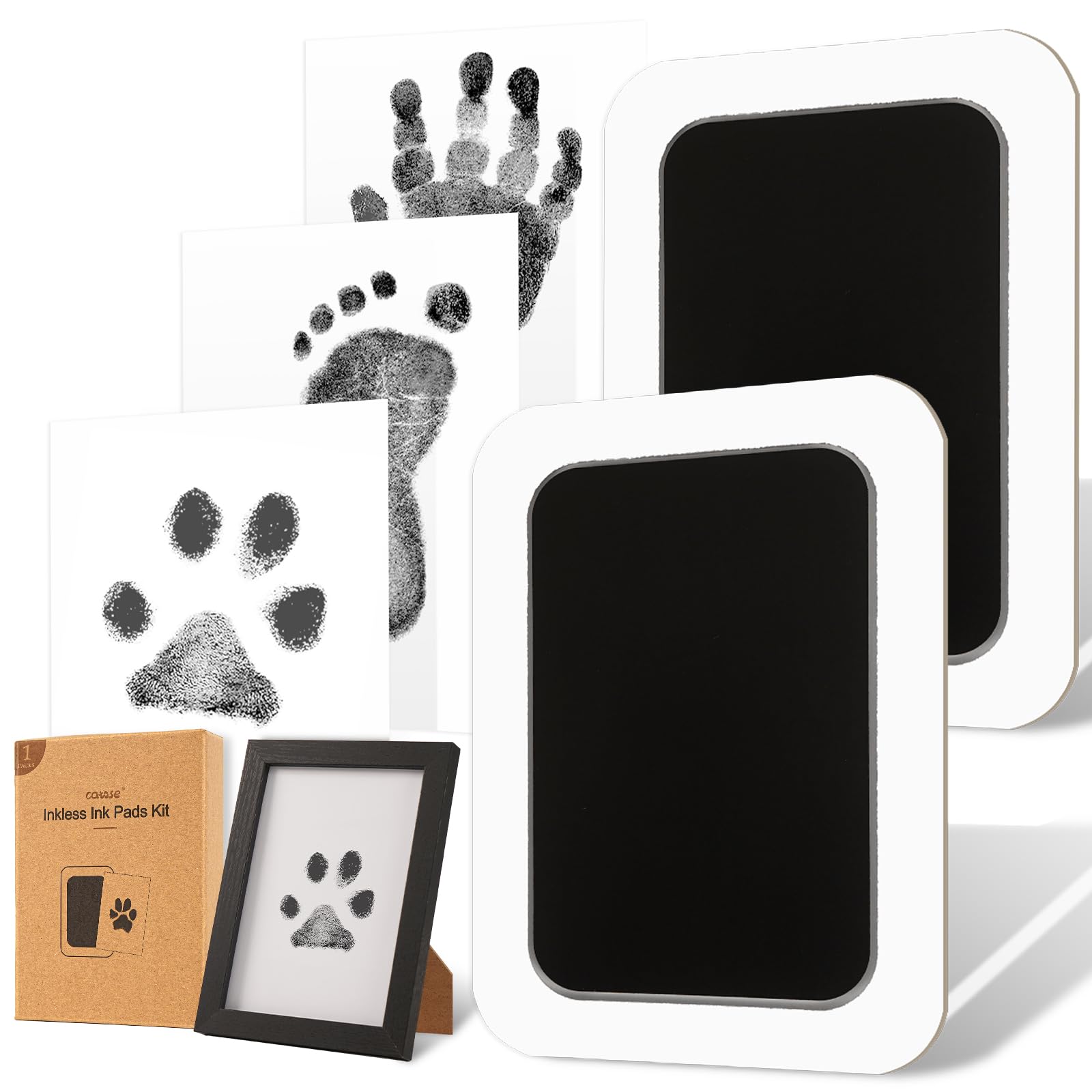 Catose inkless paw print kit captures a dog's paw for a lasting keepsake.