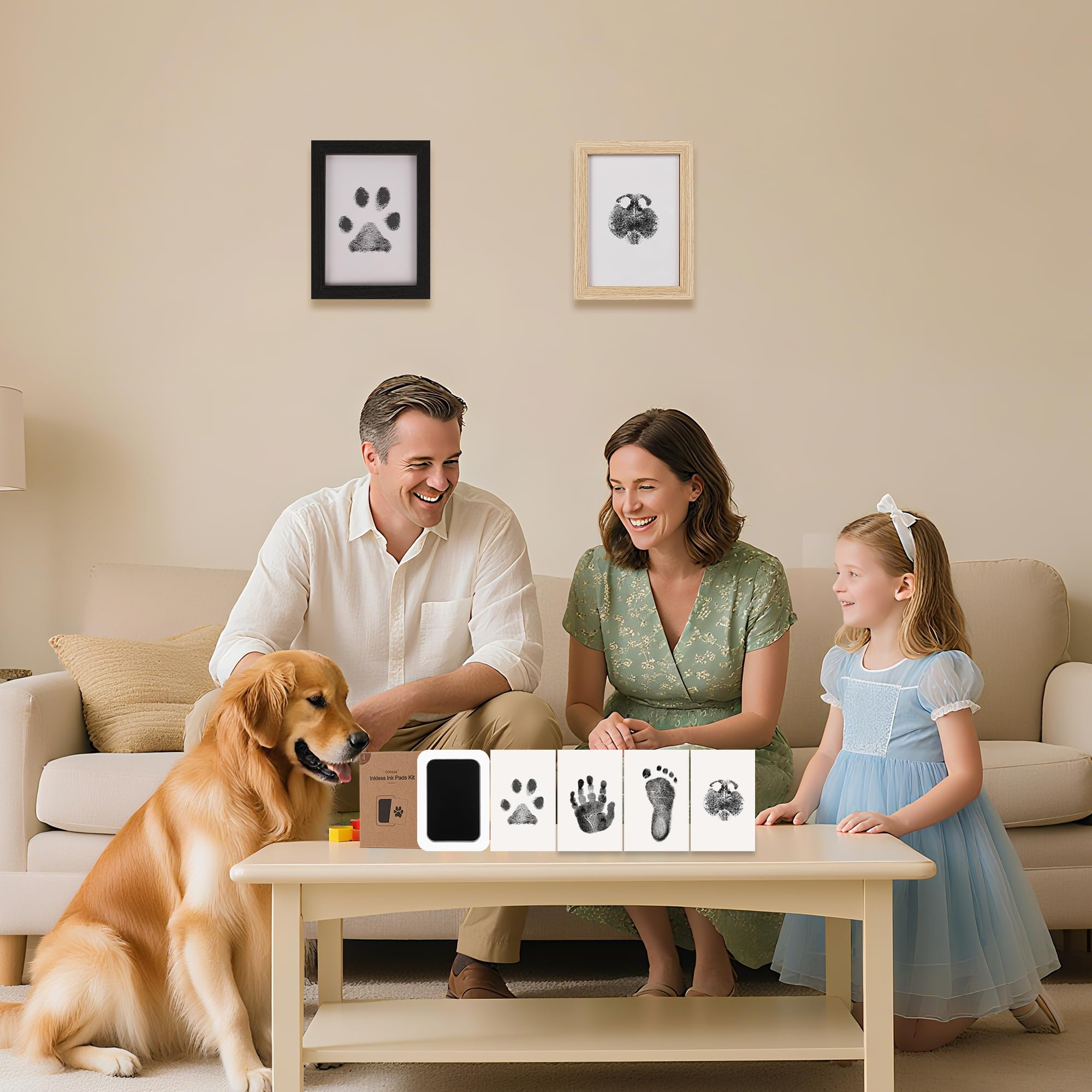 Gift-ready keepsake for pet lovers and new parents