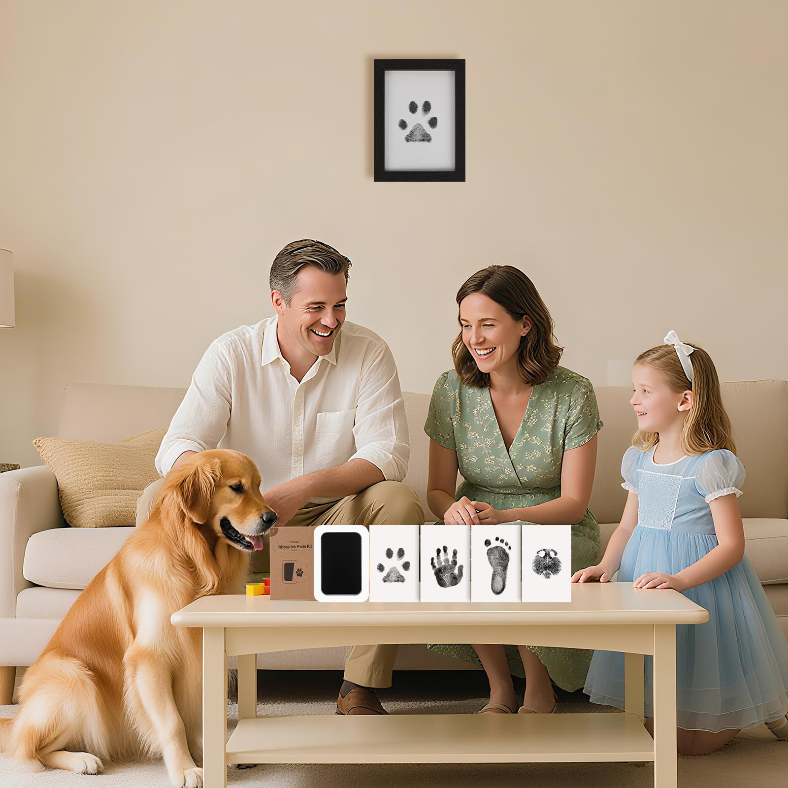 Catose inkless paw print kit is designed for mess-free use.