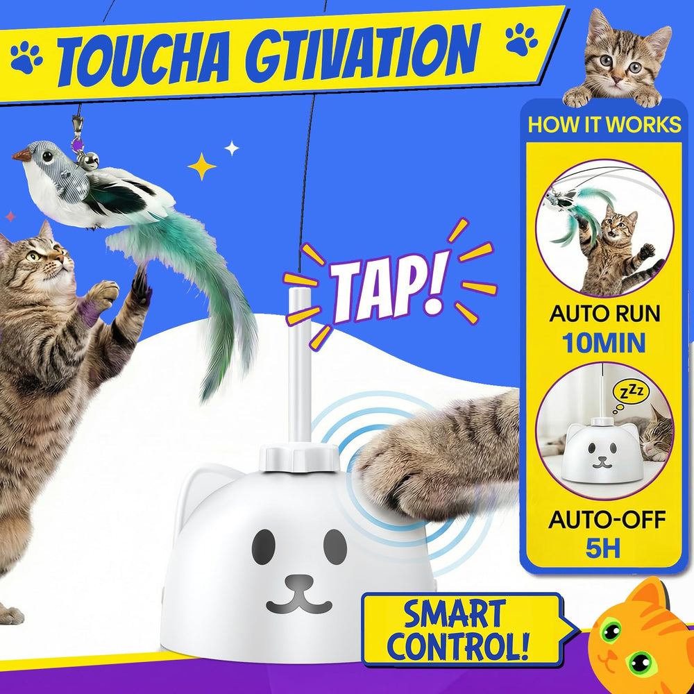 CatPick auto sleep mode pauses play after 10 minutes for smart power management
