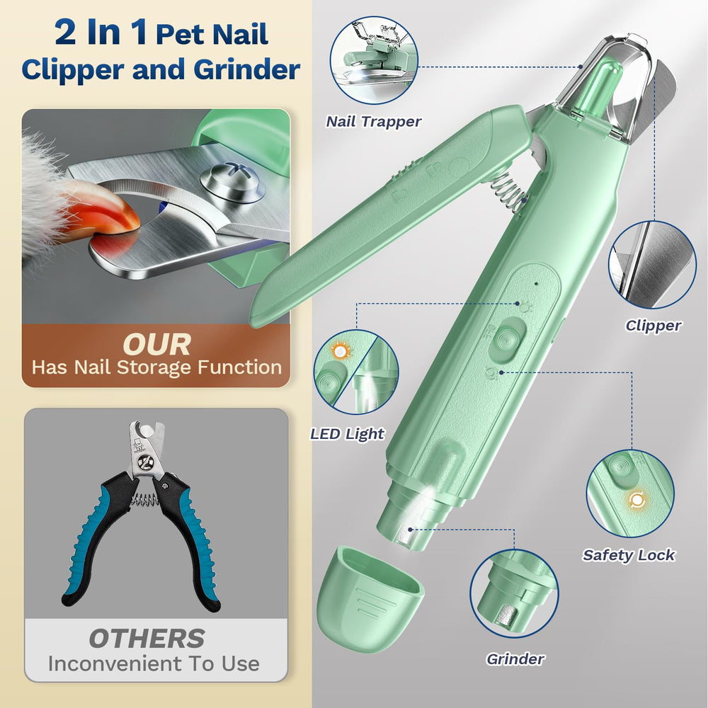 Catpick care cordless design supports grooming without a outlet