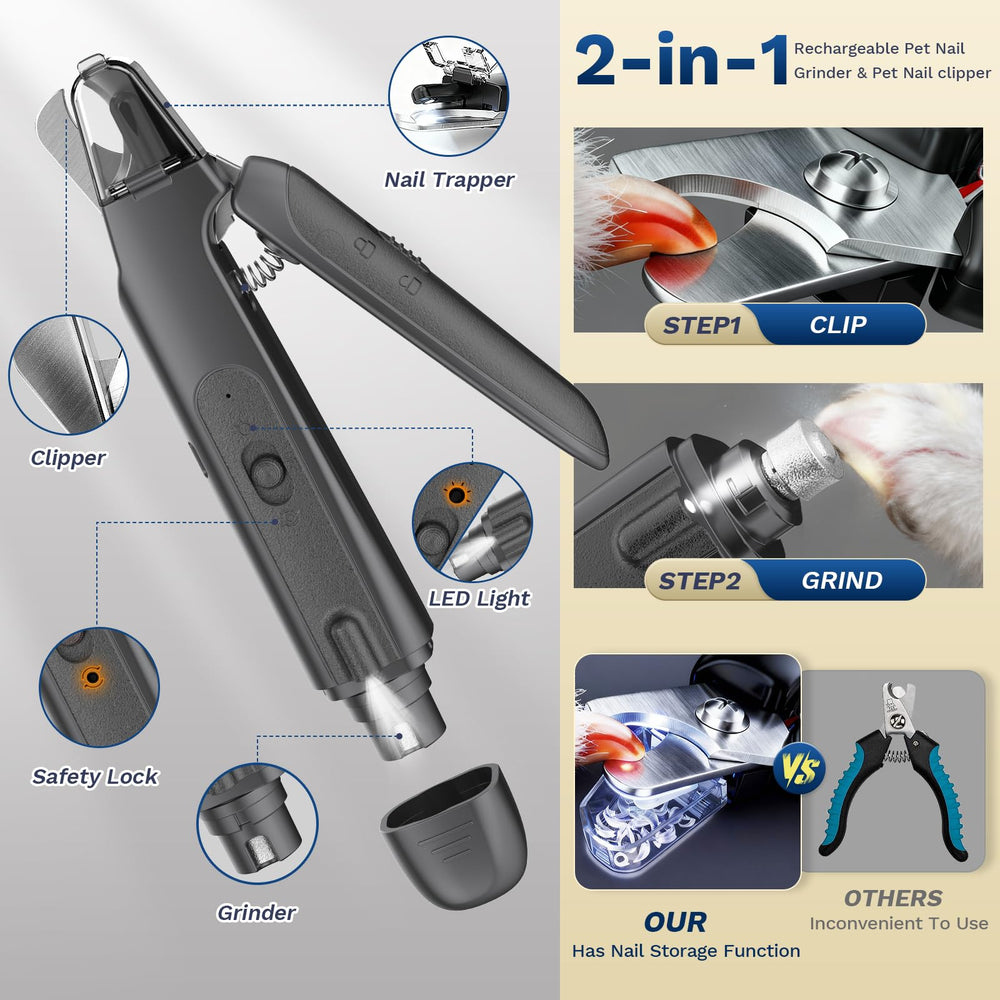 Catpick Care LED visibility light close-up for safer, gradual trims