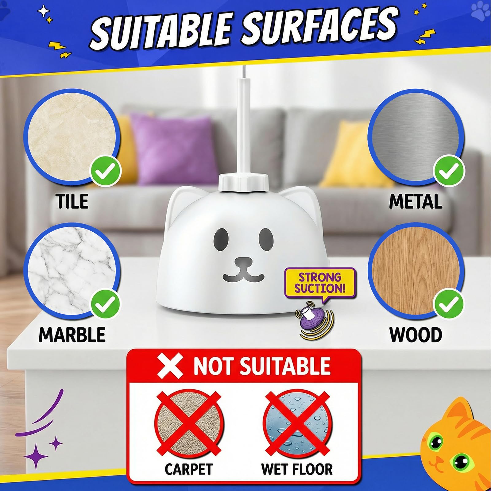 CATPICK energy efficient design supports long play sessions