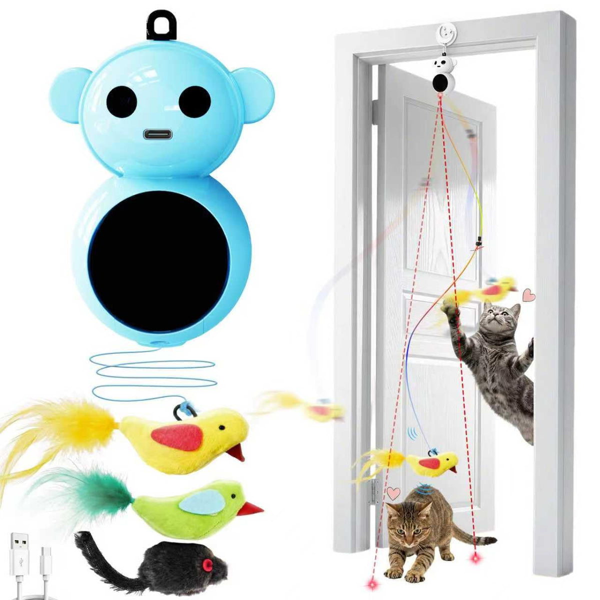Catpick Interactive Toy laser-dot chase for indoor cats