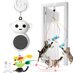 Catpick Joy 2-in-1 laser pointer toy energizes indoor cats with engaging motion.