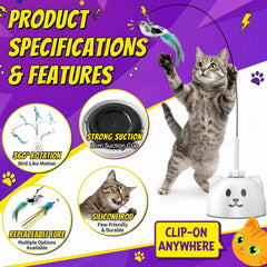 Catpick joy 8cm suction cup base grips smooth surface firmly
