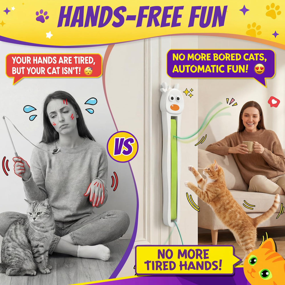 Catpick Joy adjustable motion modes suit kittens and calm adults.
