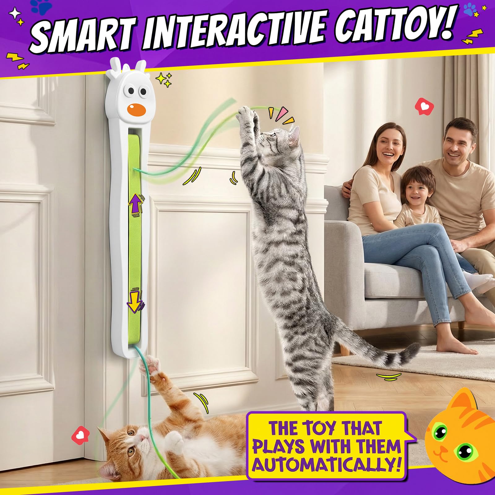 Catpick Joy multi-cat homes benefit from shared play.