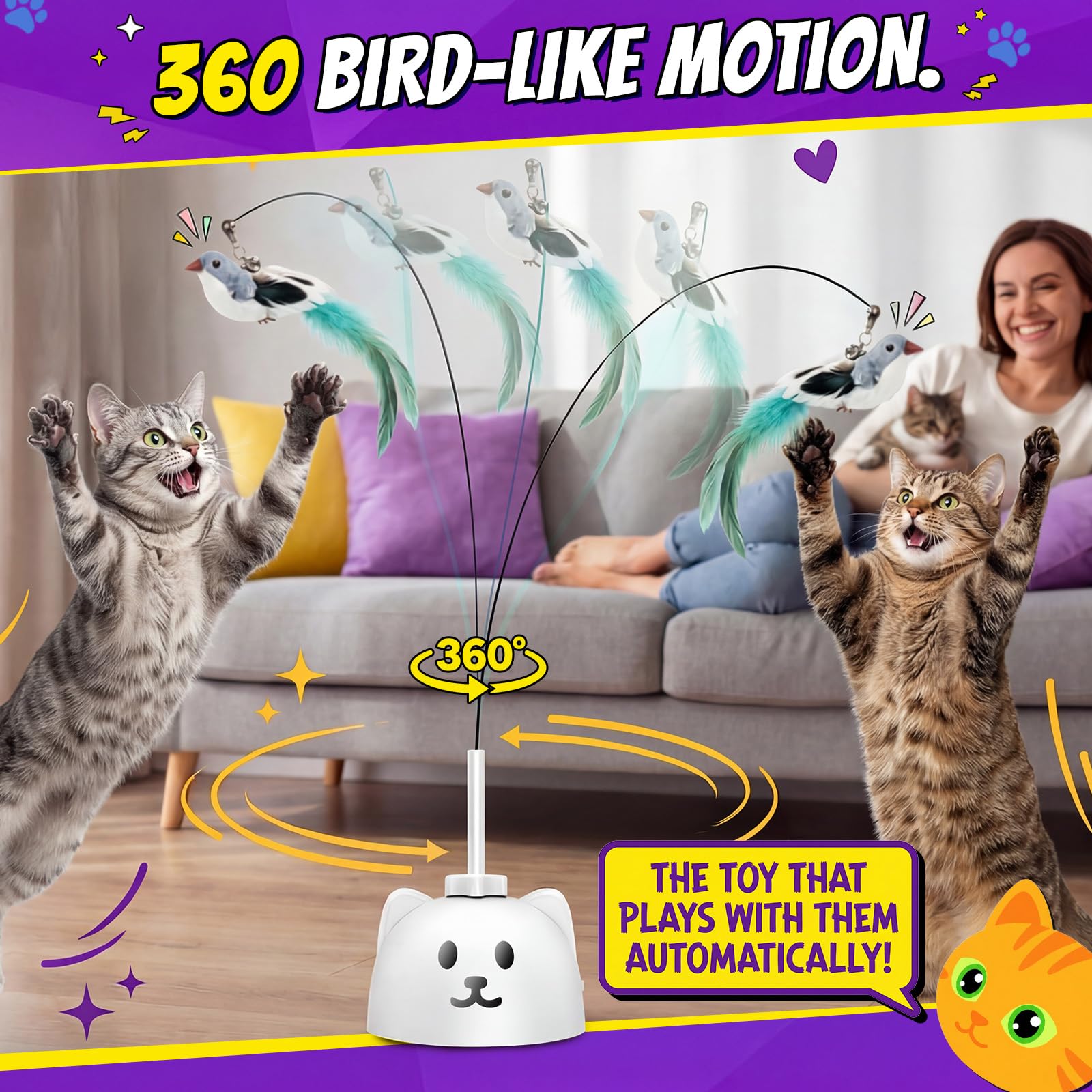 Catpick joy multi-cat-friendly design invites shared play