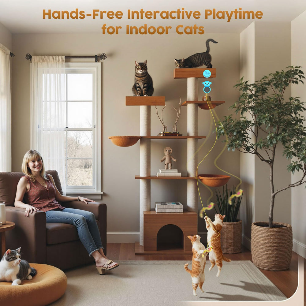 Catpick Joy USB rechargeable design ensures convenient, mess-free energizing play sessions