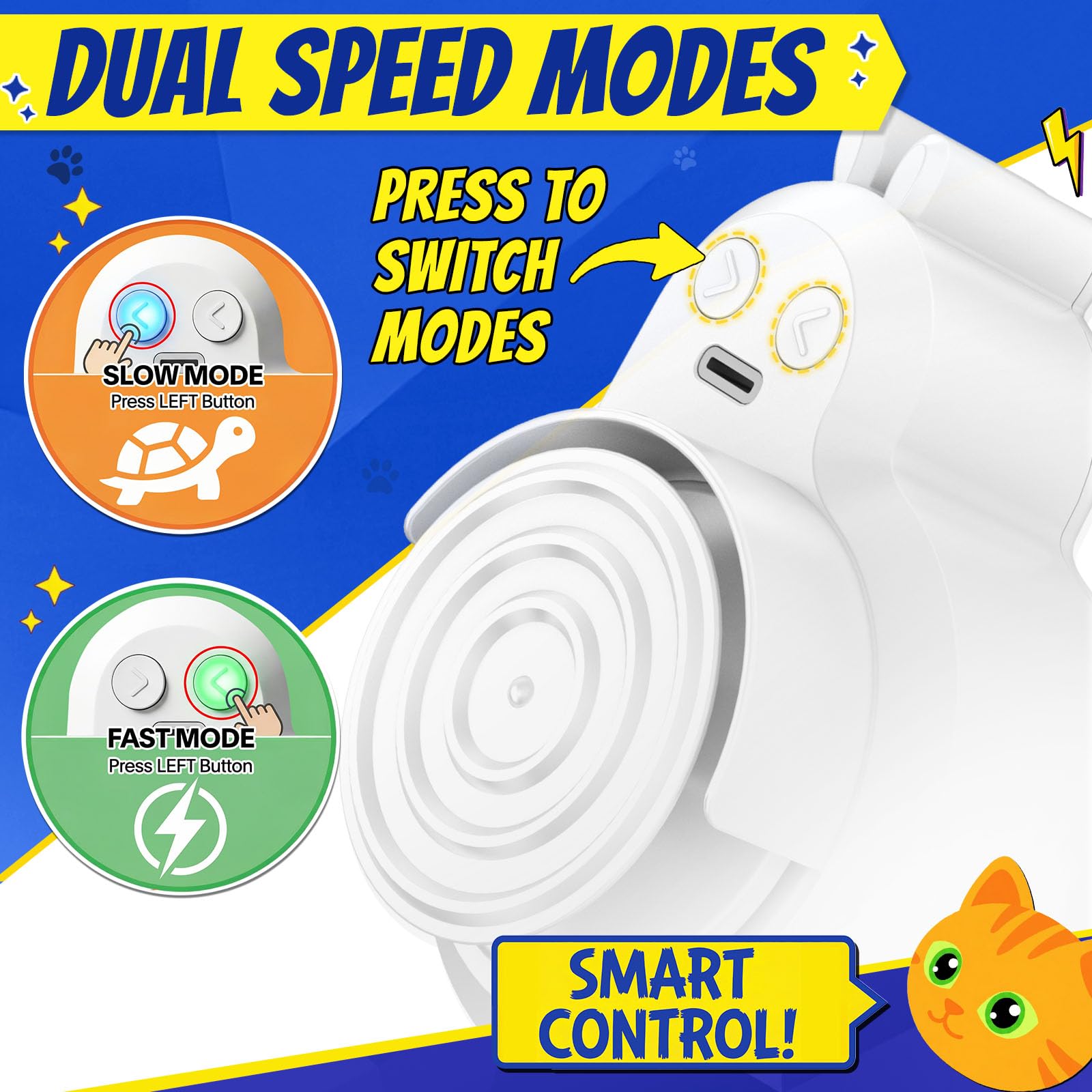 Catpick quiet motion cycles for calm, focused activity