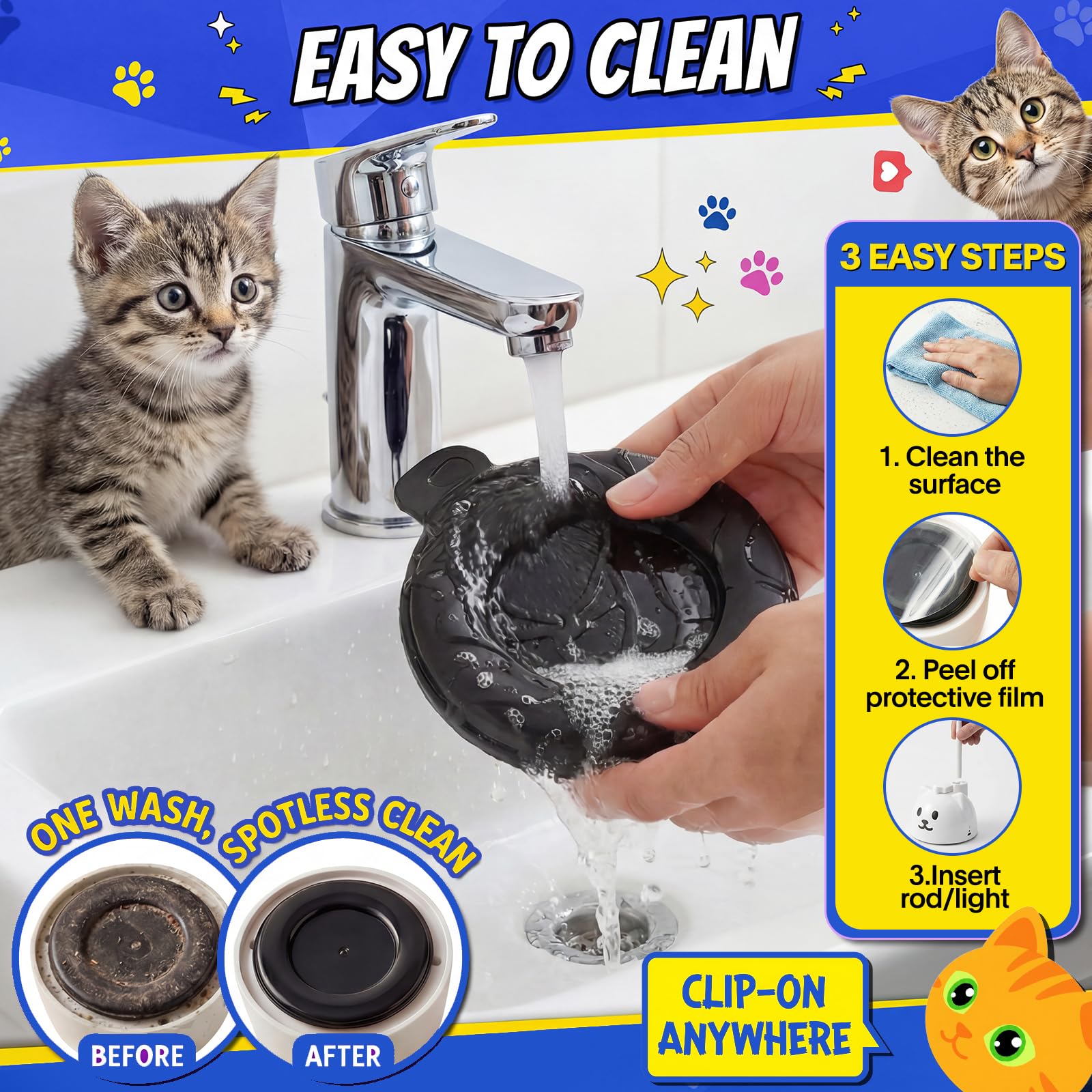 CATPICK silicone protected wand enhances safety during swipes