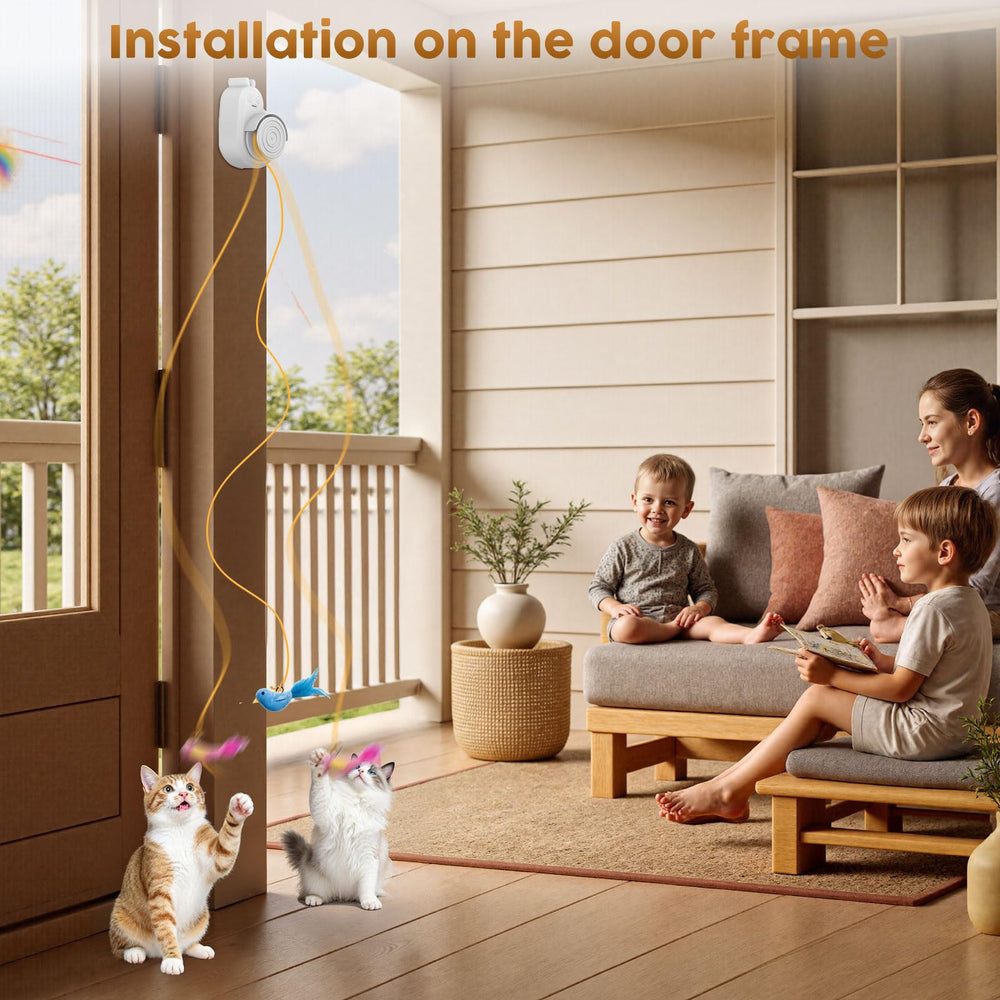 Catpick toy door-mounted play keeps floors clear while sparking curiosity