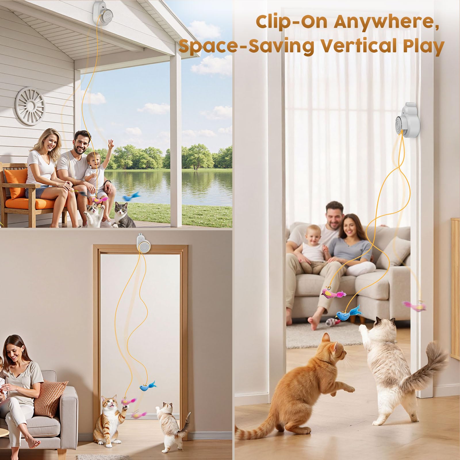 Catpick toy USB-C rechargeable design supports quick daily sessions