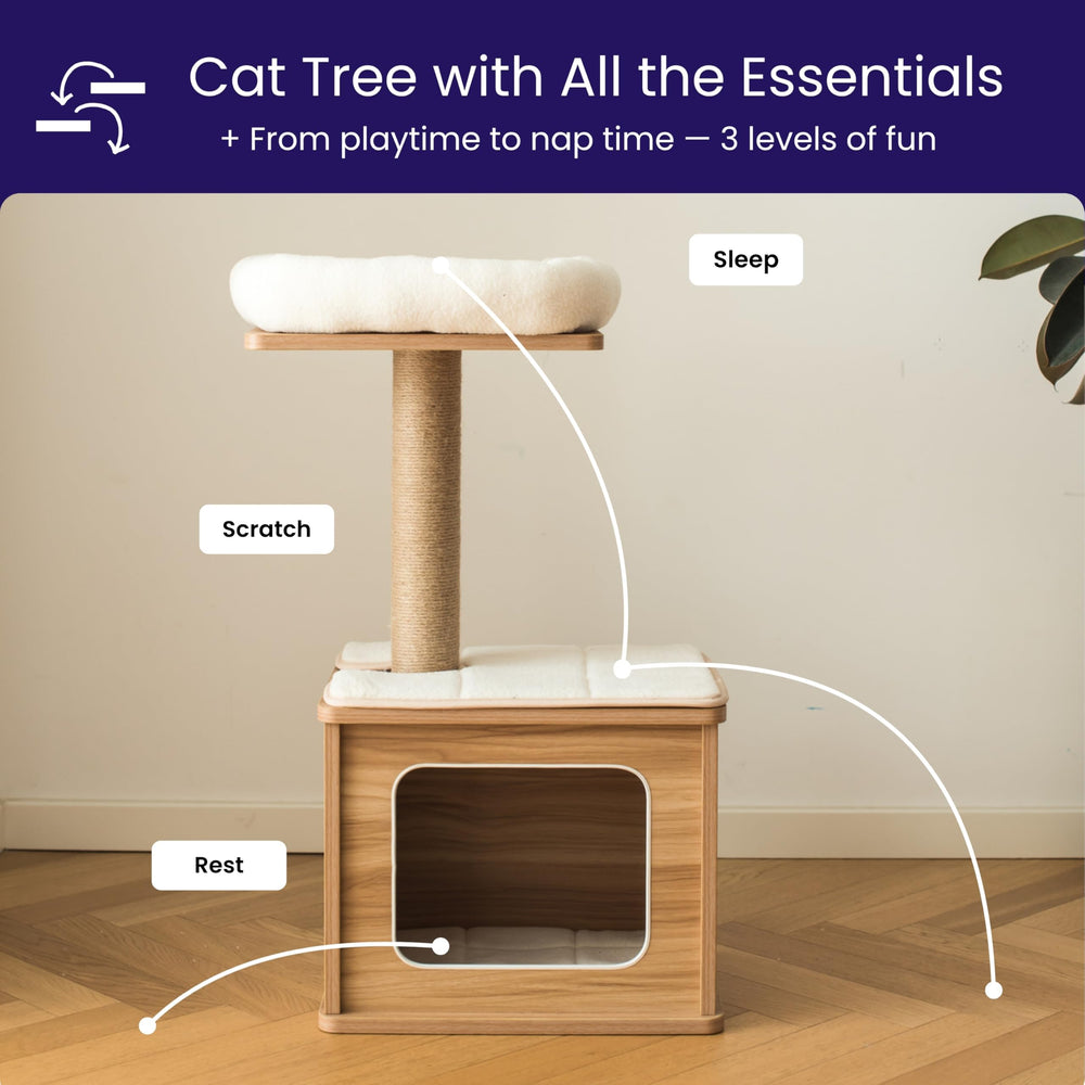 Catry laminated wood surface designed for easy cleaning and durability.