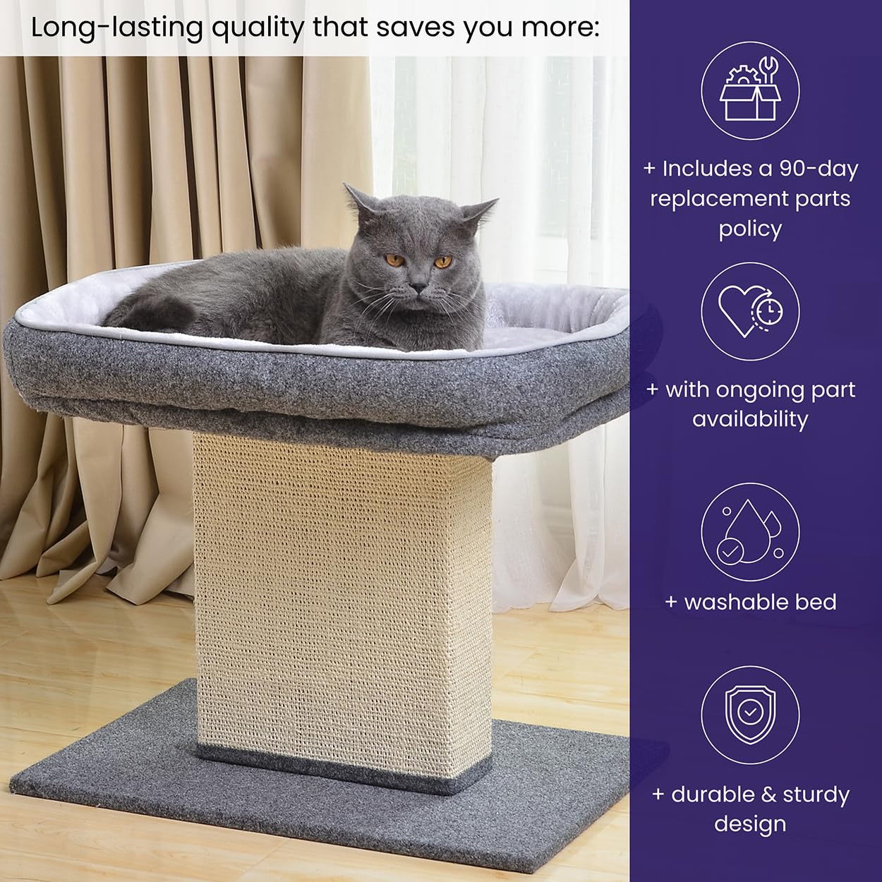 Catry Mellow durable construction designed for long-lasting use