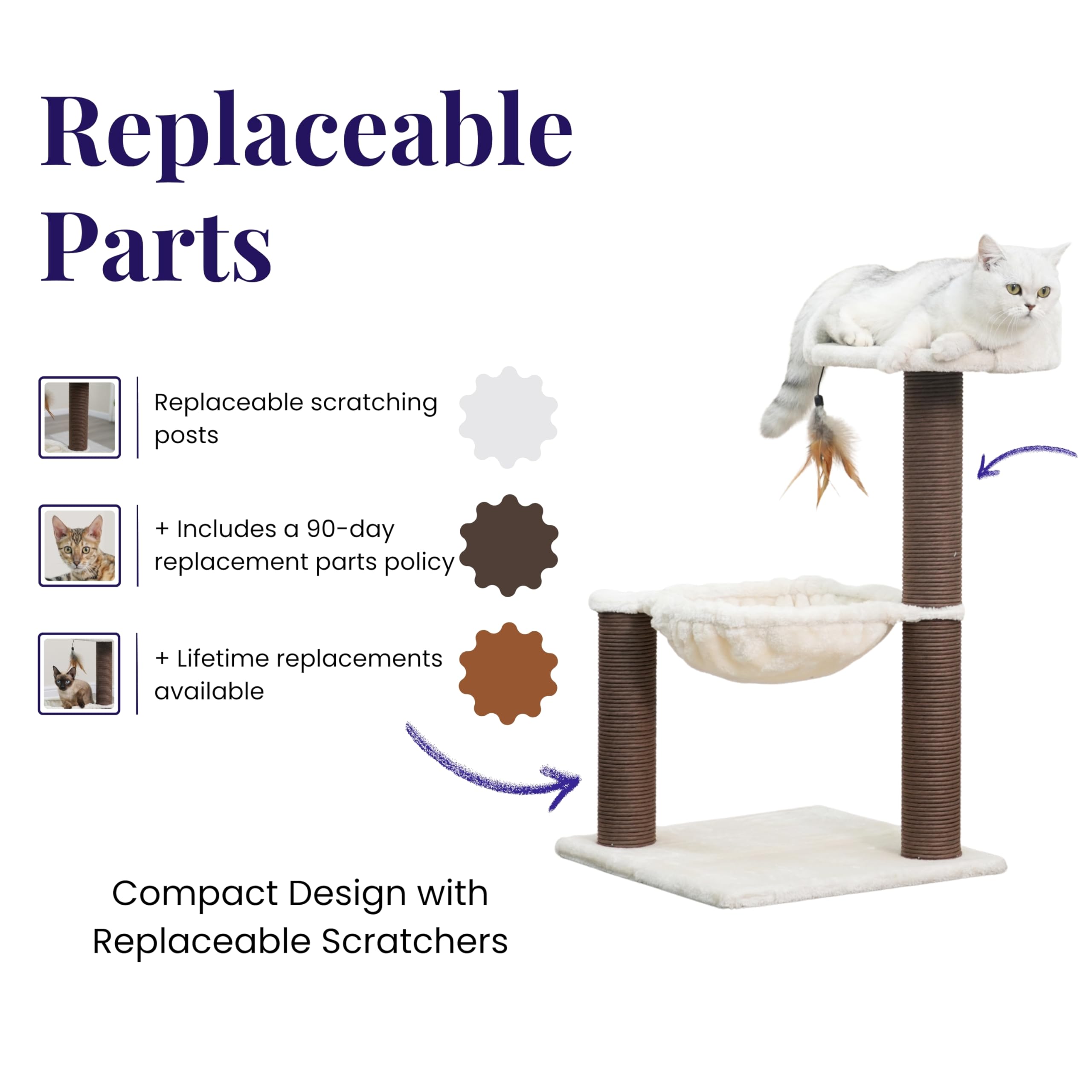 Catry Nirvana recycled paper rope posts help protect furniture.