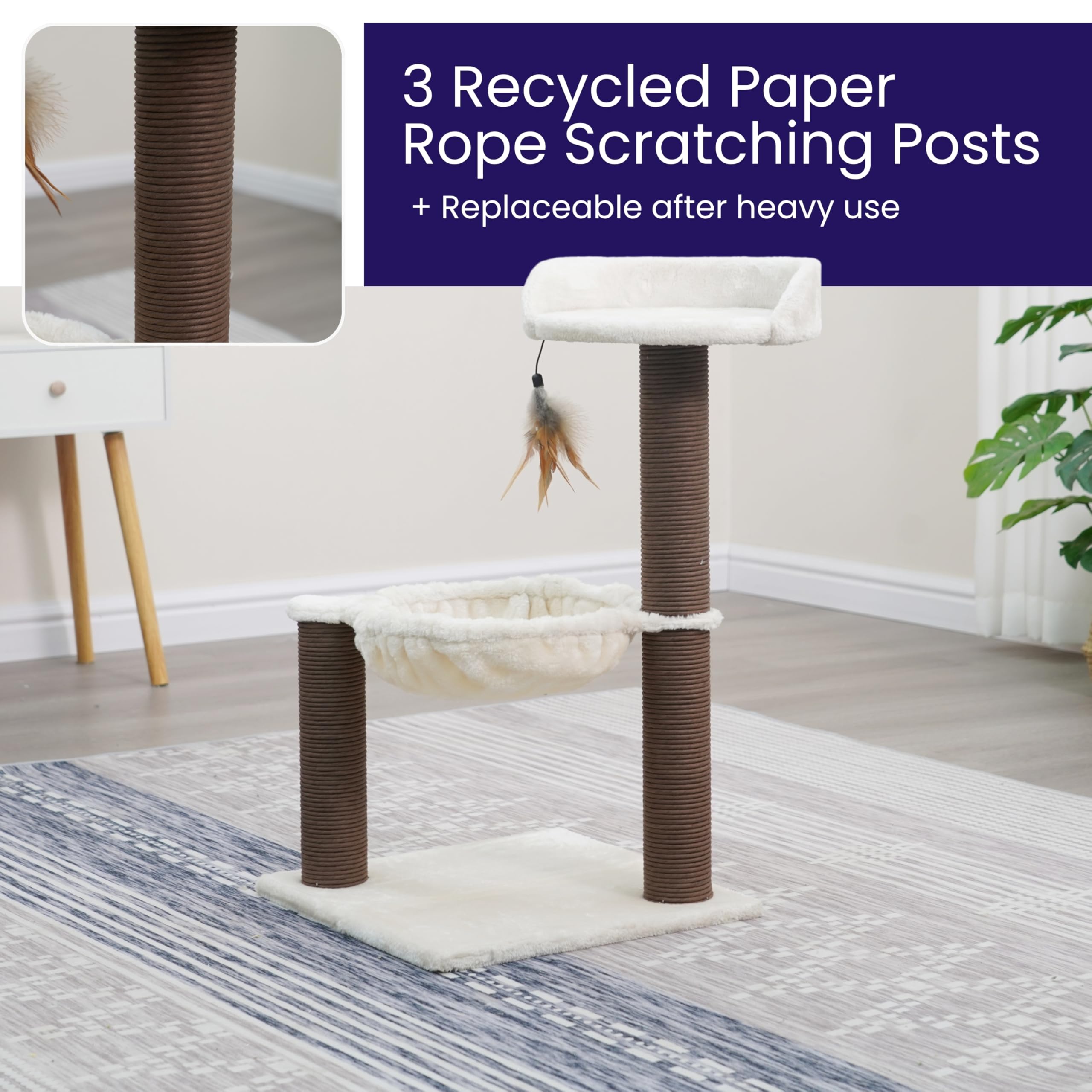 Catry Nirvana stable base supports confident kitten exploration.