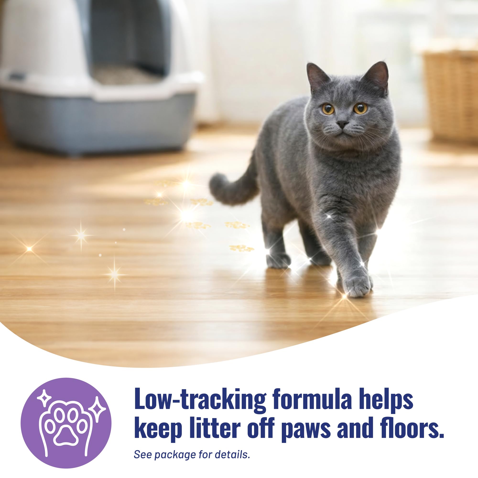 Cat's Pride litter is 25% lighter for easier pouring.