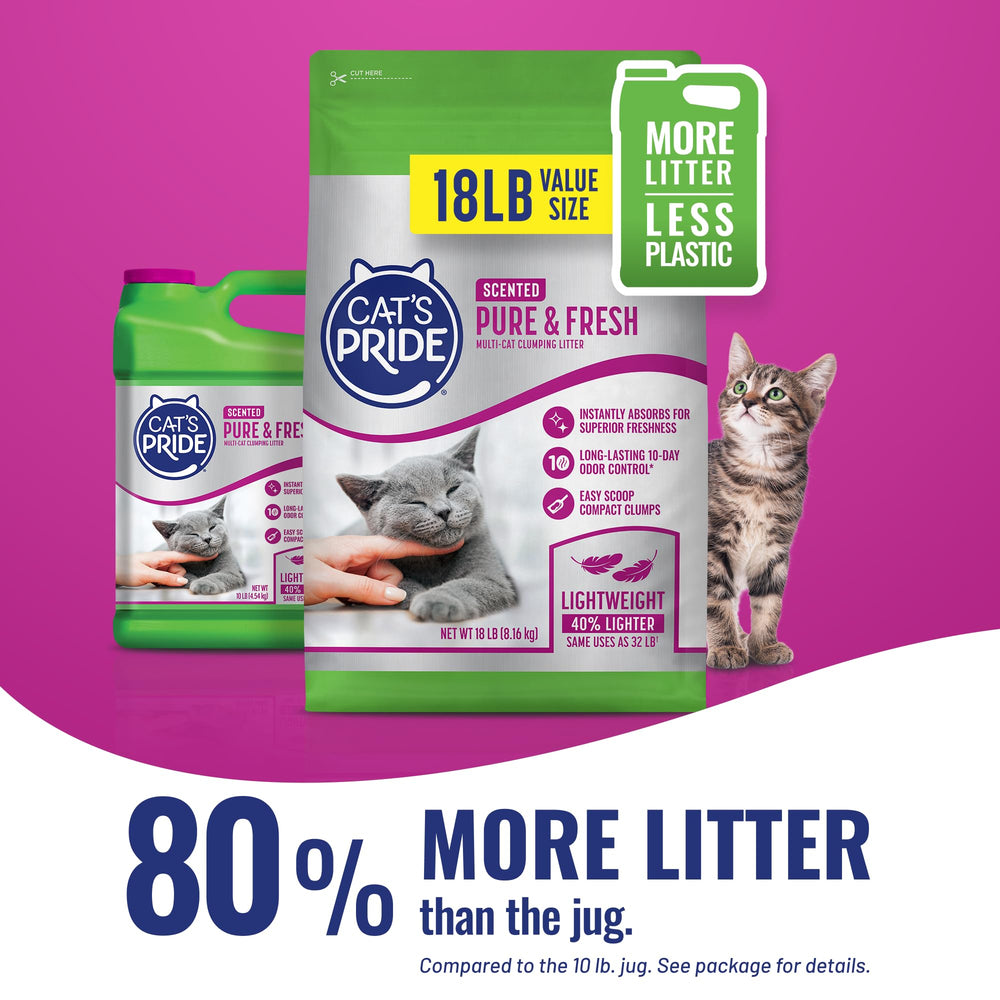 Cat's Pride cost-effective-litter-option offering value without compromising quality.