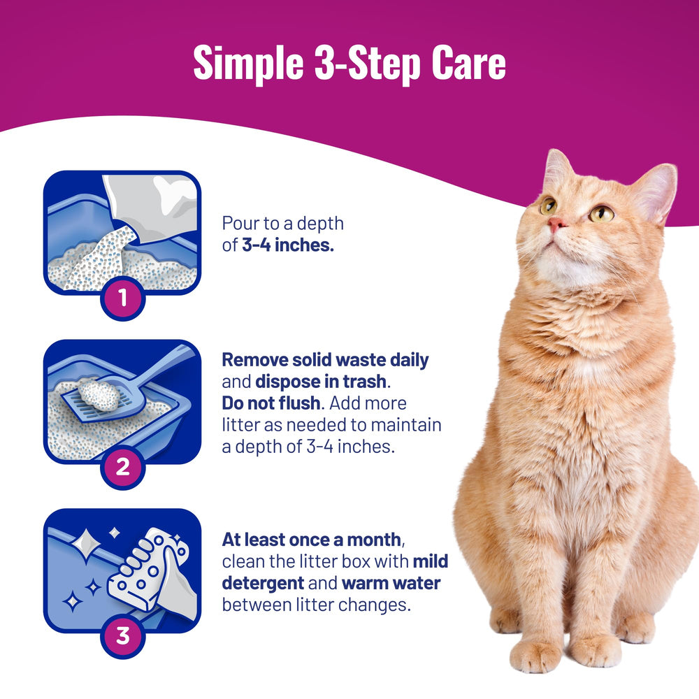 Cat's Pride easy-pour-labeled bag for less mess during handling.