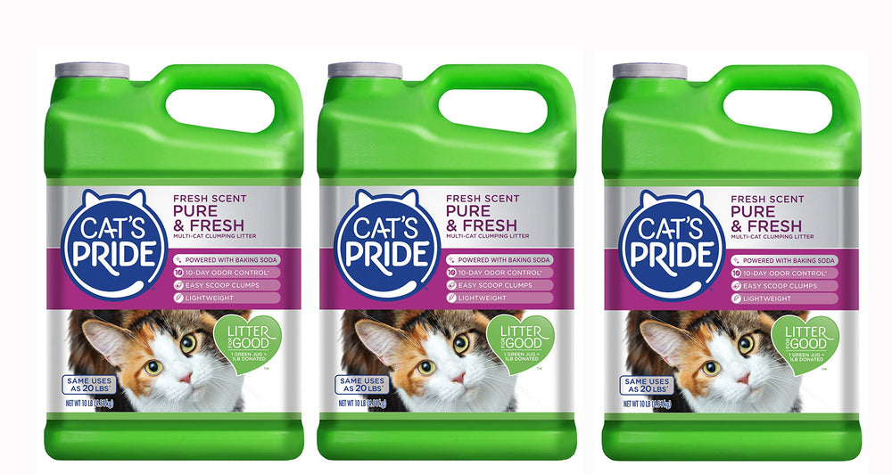 Cats Pride Fresh Scent: three-jug pack delivers odor control for busy homes