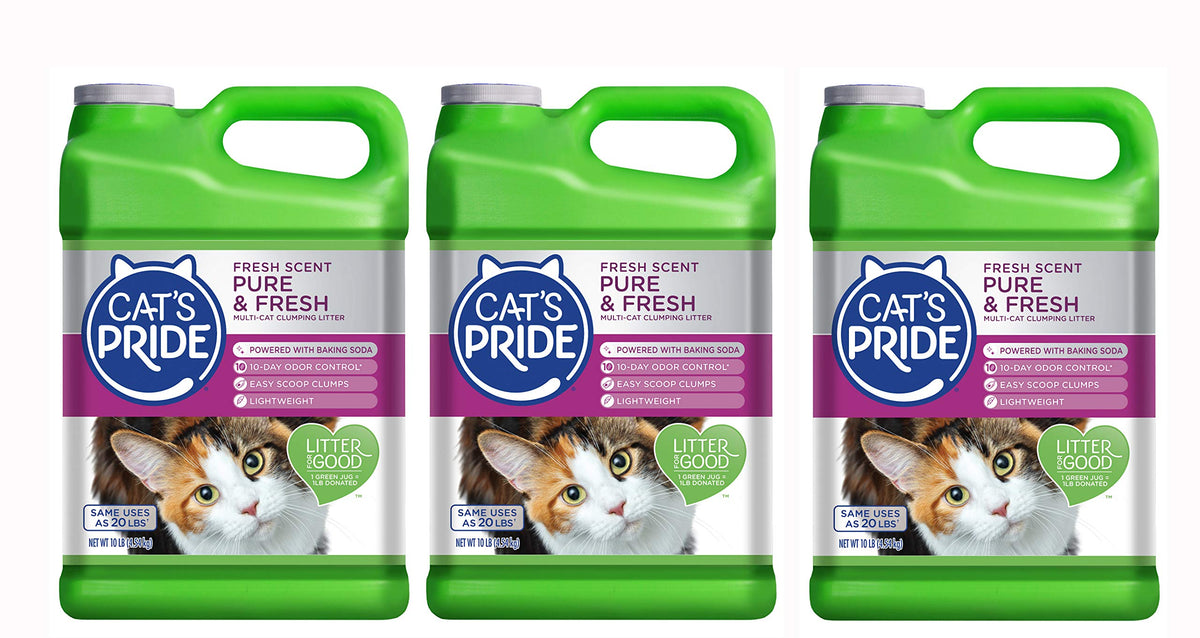 Cats Pride Fresh Scent: three-jug pack delivers odor control for busy homes