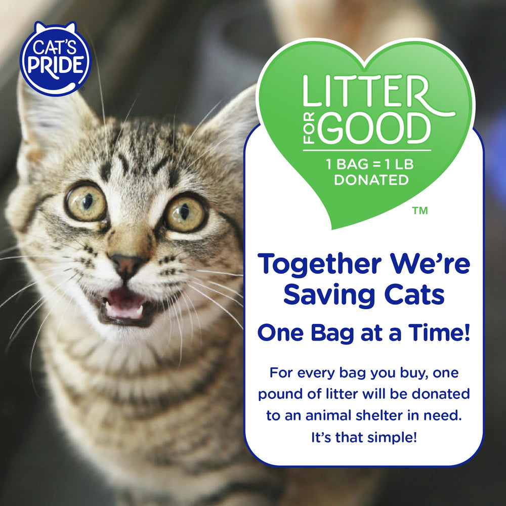 Cat's Pride supports shelters with one-pound donation per purchase.