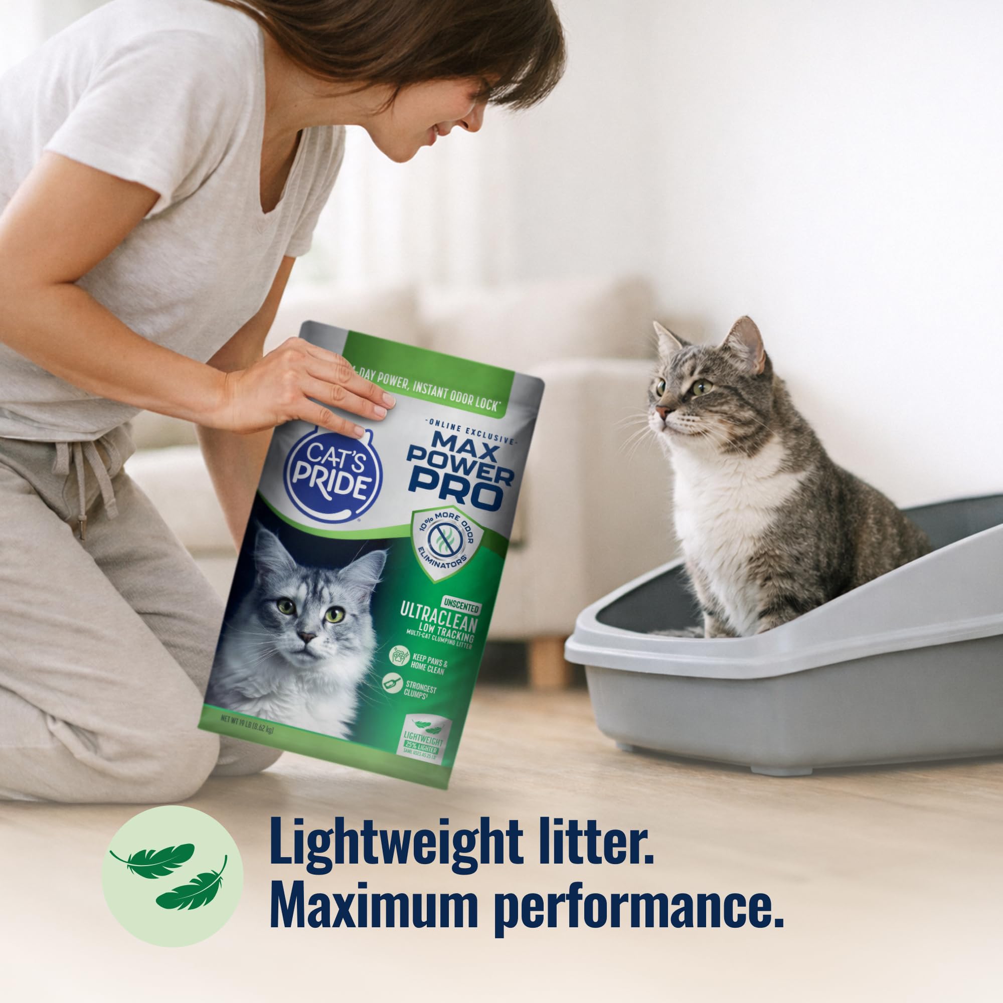 Dust-free Cat's Pride Max Power Pro for cleaner pour and air