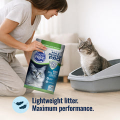 Cat's Pride Max Power Pro rock-solid clumping enables quick, mess-free scooping.