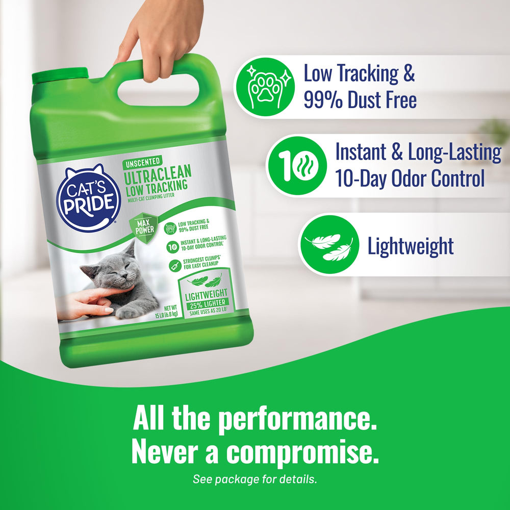 Cat's Pride shows ten-day odor control for a fresher home.