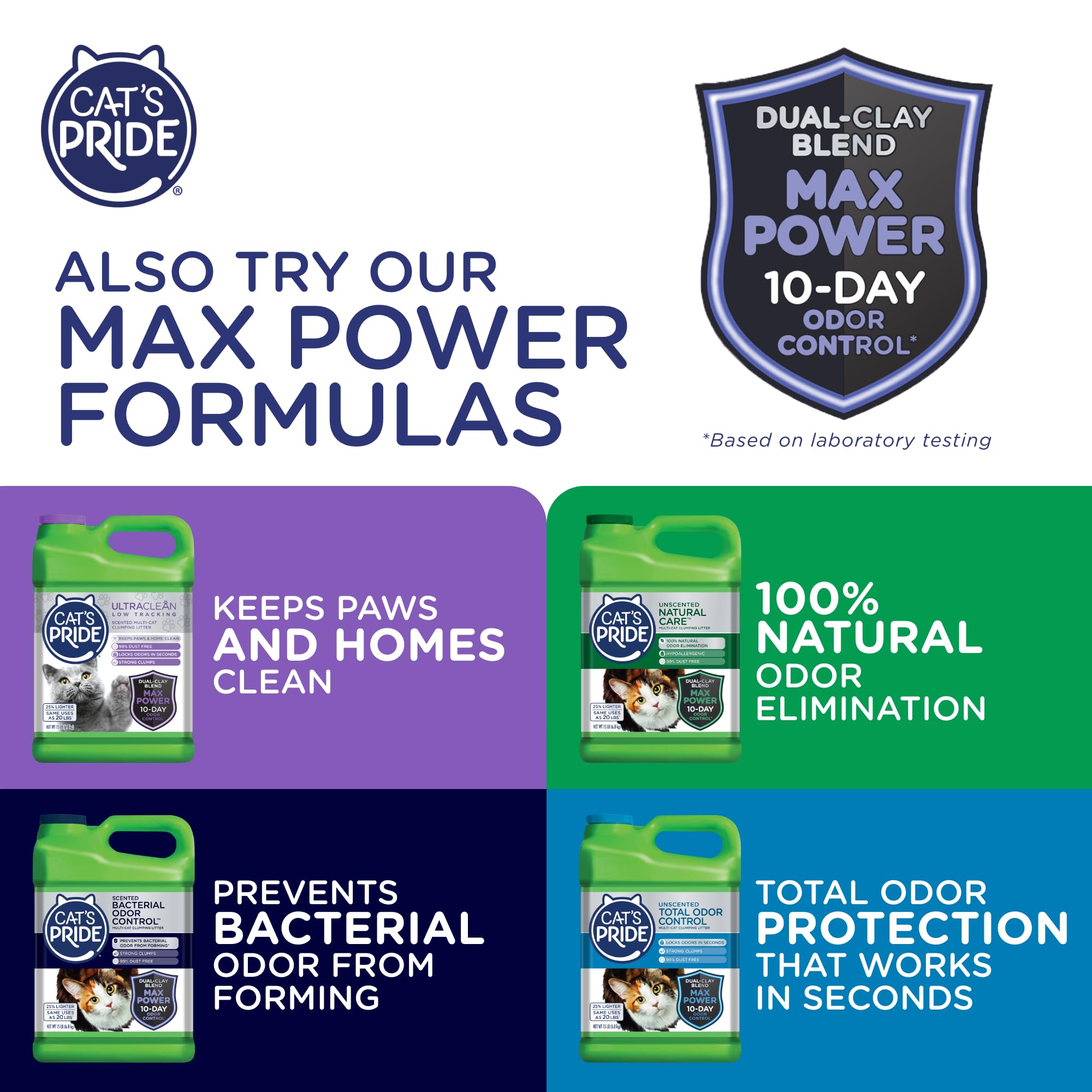 Cat's Pride packaging uses eco-friendly materials for simpler storage.