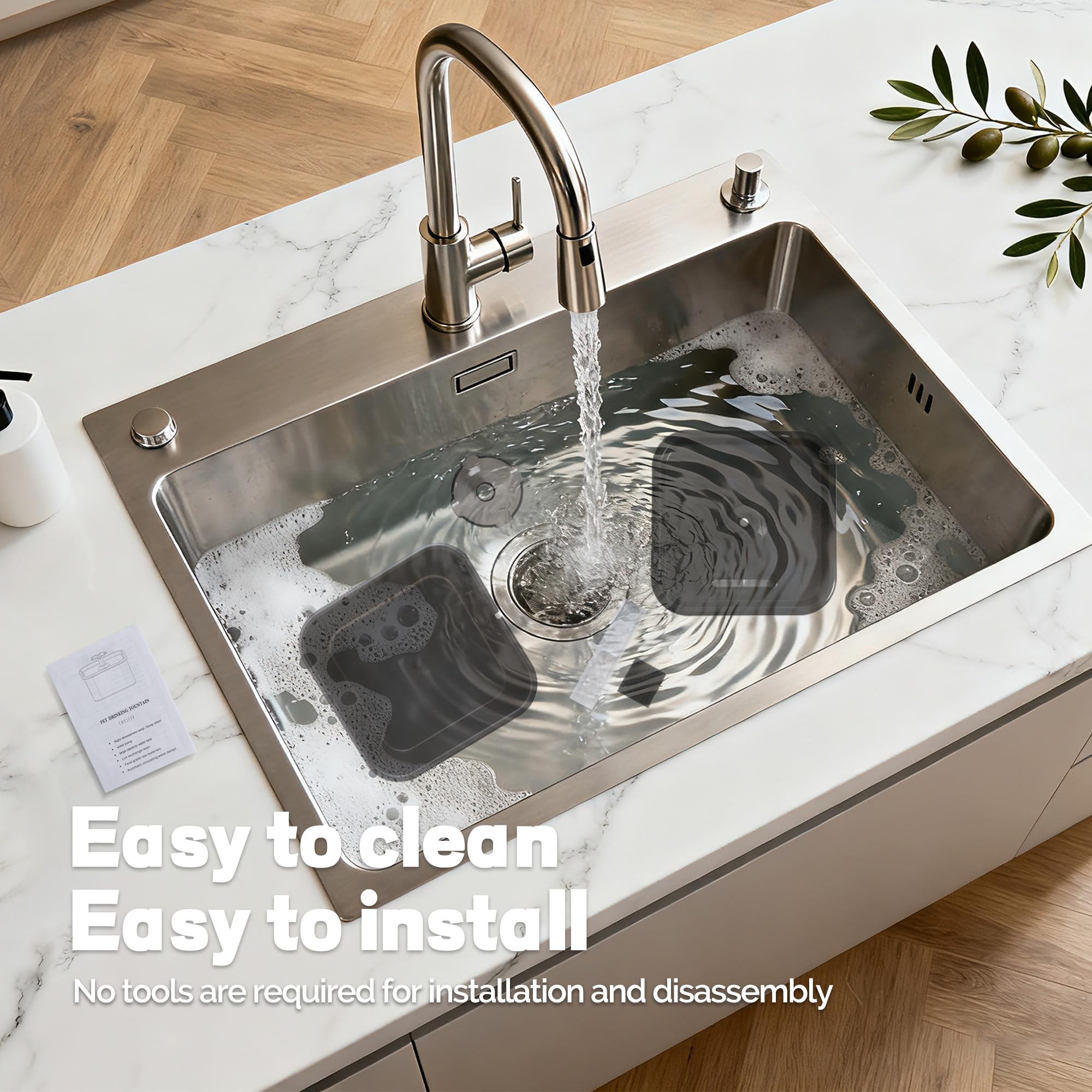 Catsfoutek indoor fountain fits small homes and apartments