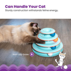 Catstages Chase Meowtain base-nonslip emphasizes stability during energetic play