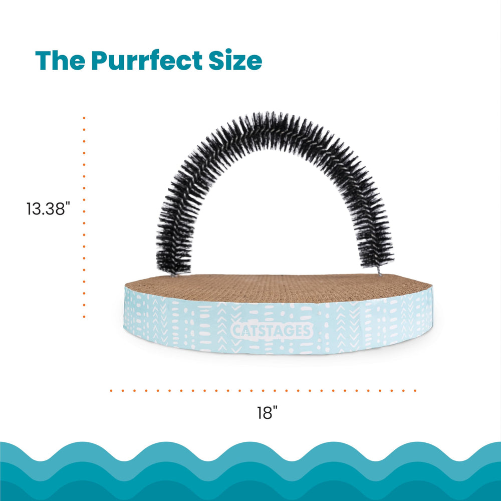 Catstages customizable grooming angles let you target grooming and fur maintenance.