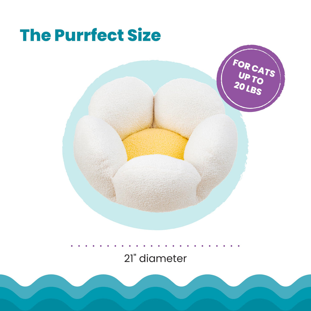 Catstages Purrfect Petals machine-washable design makes cleanup simple.