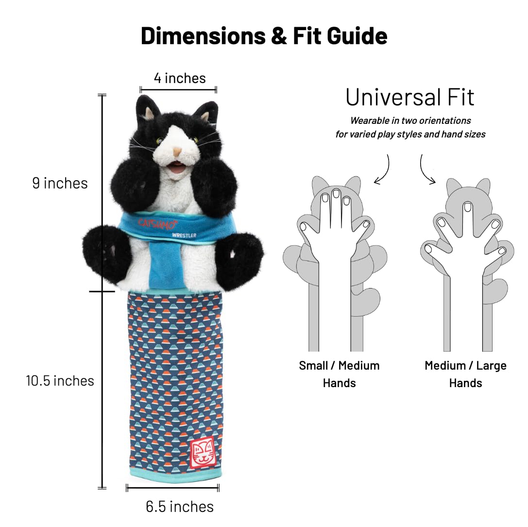 CATSUMO Cat Wrestling Glove Puppet durable nylon midlayer reinforces long-lasting use