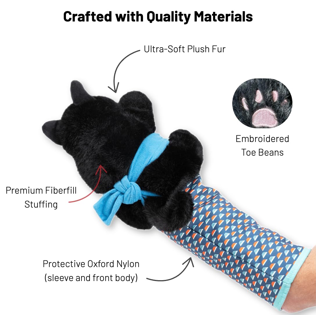 CATSUMO Cat Wrestling Glove Puppet soft plush cover feels cozy for gentle contact