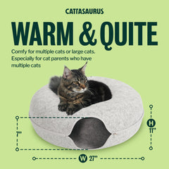 Cattasaurus Peekaboo peephole view boosts owner interaction during nap time
