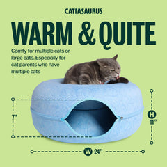 Cattasaurus Peekaboo tunnel entrance invites safe exploration and play.