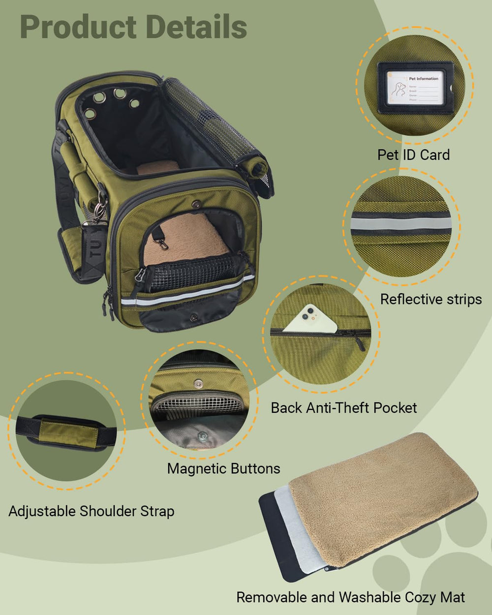 CATZIA resin mesh provides ventilation and scratch resistance
