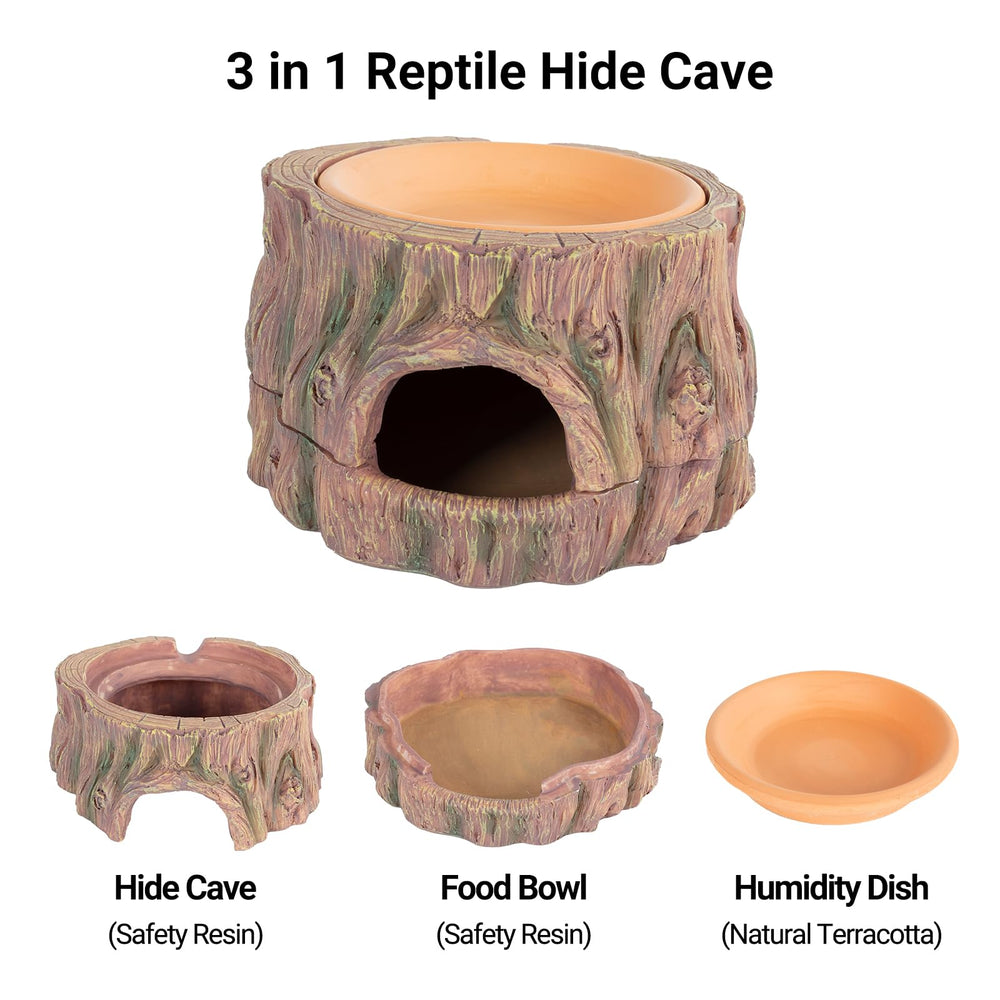 CAVACHEW detachable base and humidity dish for adjustable terrarium humidity