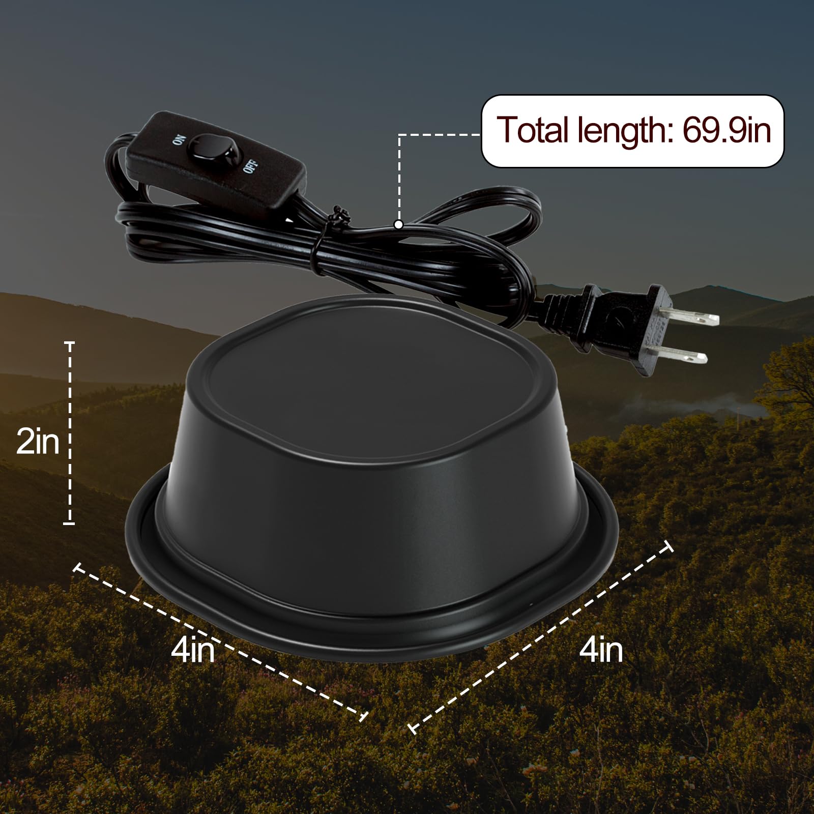 CAVACHEW infrared heat emitter helping reptiles maintain warm basking areas