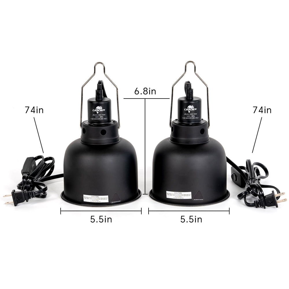 CAVACHEW compatibility with UVB, infrared, and basking lamps supports versatile habitats.