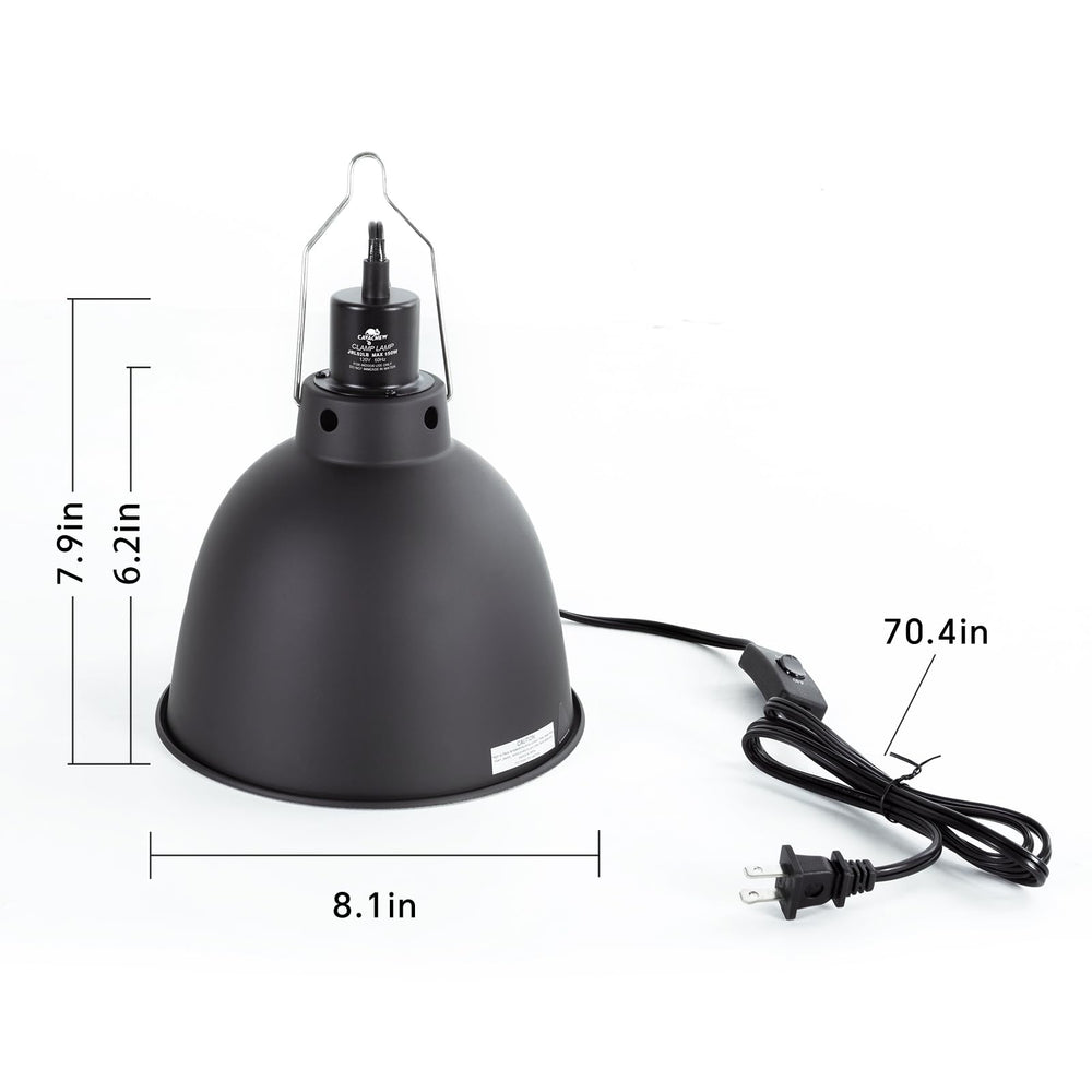 CAVACHEW Reptile Light Fixture suitable for bearded dragons, chameleons, lizards, snakes.