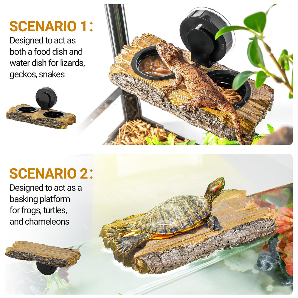 CAVACHEW turtle basking platform shows a stable sunning perch for aquatic pets.