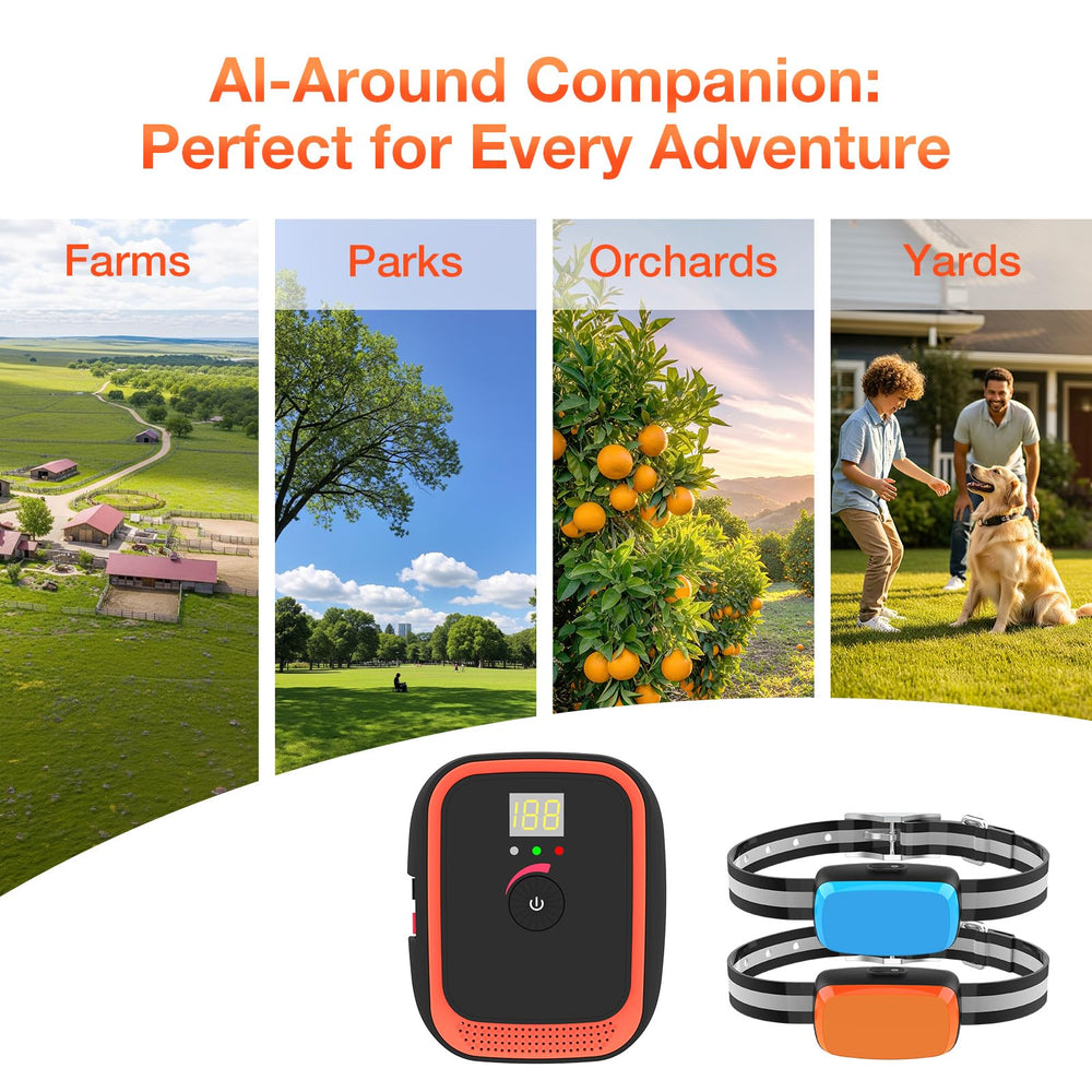 IP67 waterproof collars ensure reliable indoor or outdoor use.